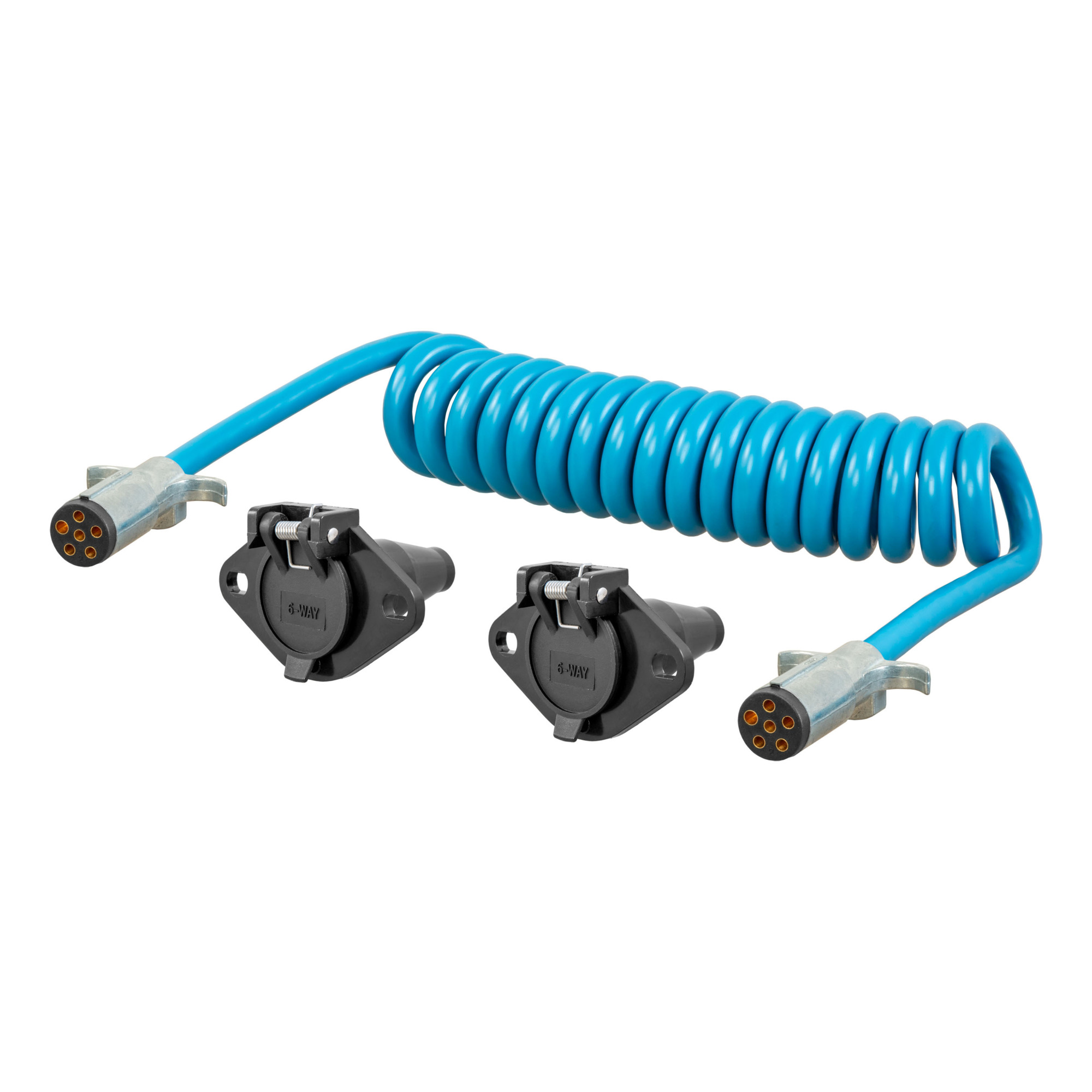 Curt Manufacturing 6-Way Round Motorhome to Dinghy Vehicle Wiring Adapter — 8ft., Model# 57286